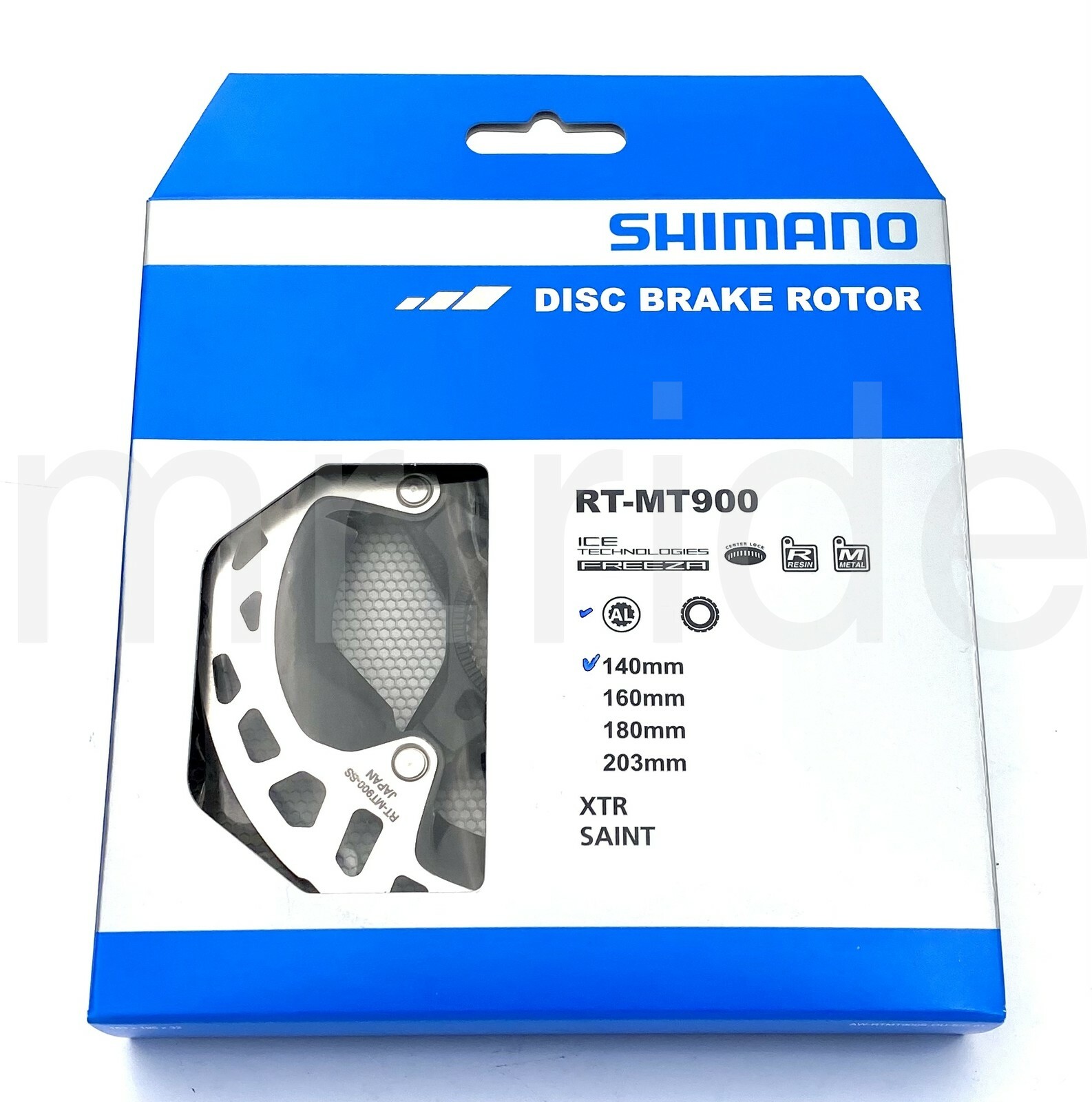 Shimano XTR/SAINT MTB Bike Disc Brake Rotor RT-MT900 140mm Center Lock,ICE Tech