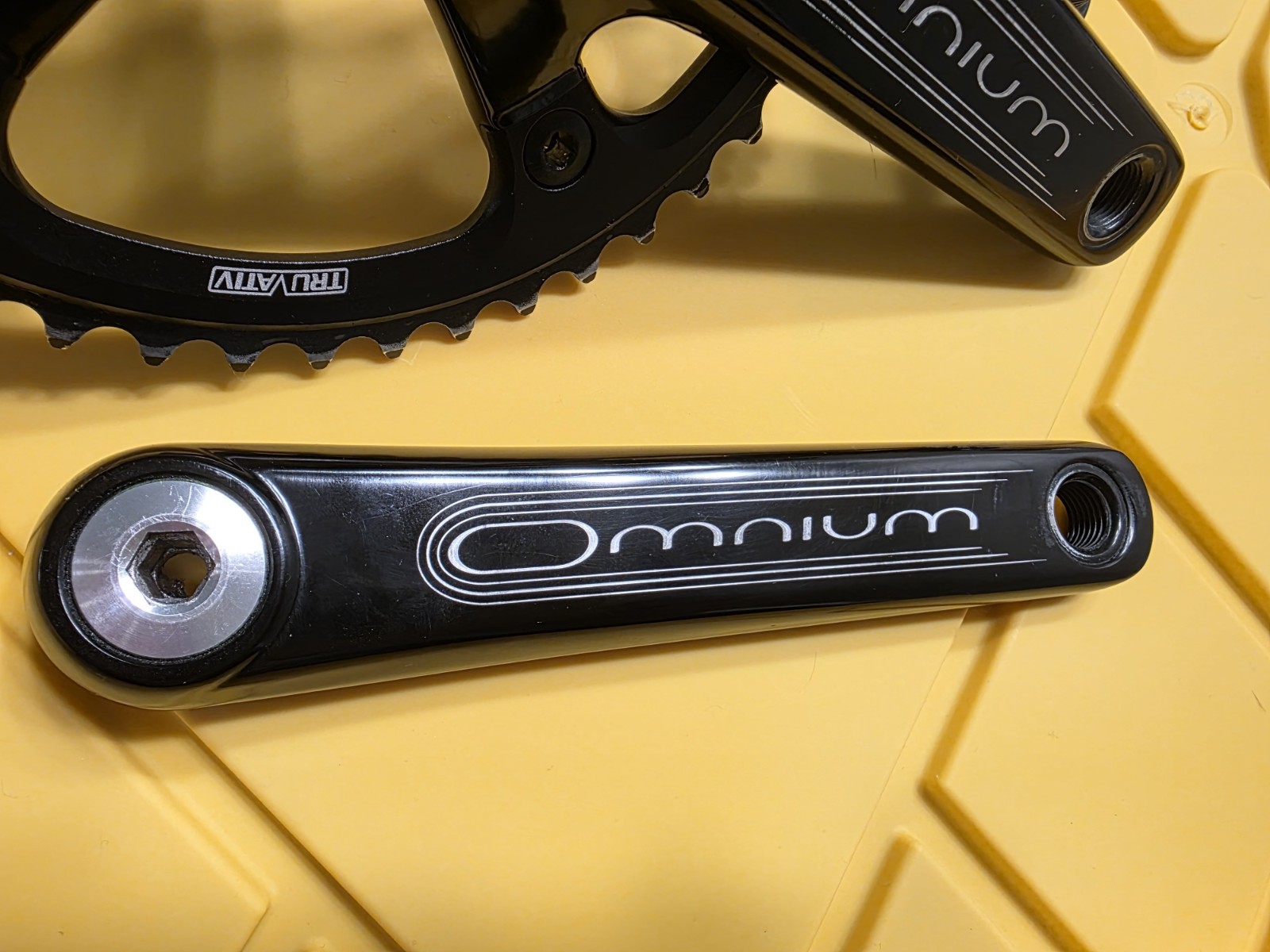 Sram Omnium Crankset 165mm, Track, Fixed Gear, Bike, 144 BCD, Black