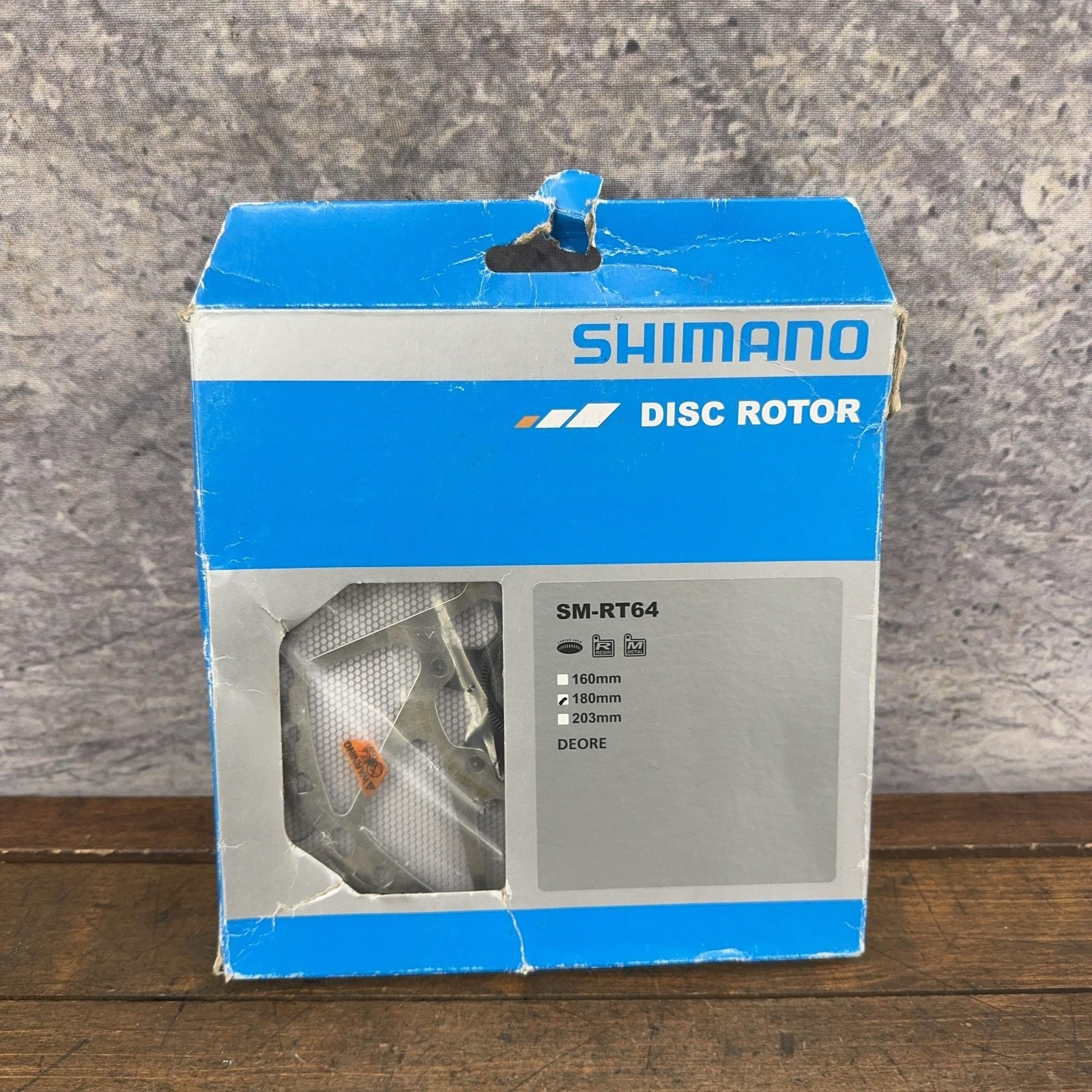 Shimano SMRT64-M Disc Brake Rotor 180mm Center Lock Silver New Open Box MTB Bike