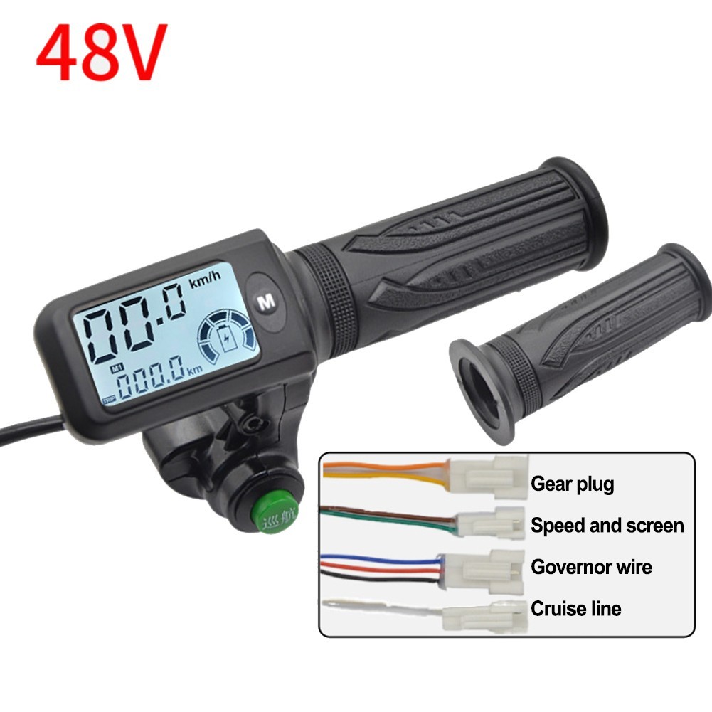 Button Start Electric Vehicle Throttle 3 Speed Gear Switching M Button Control