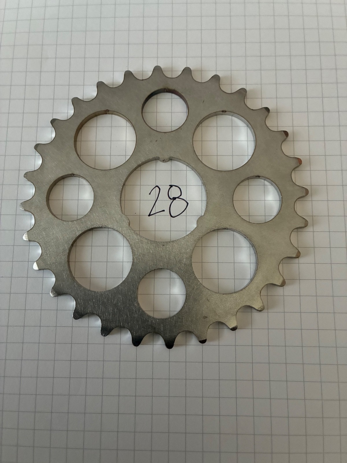 28 tooth rear coaster brake sprocket, fits Shimano, Sturmey-Archer Sachs