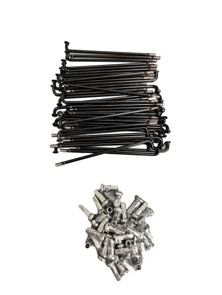Customized Spoke Black/Sliver 10/12G for front and rear motor wheel.