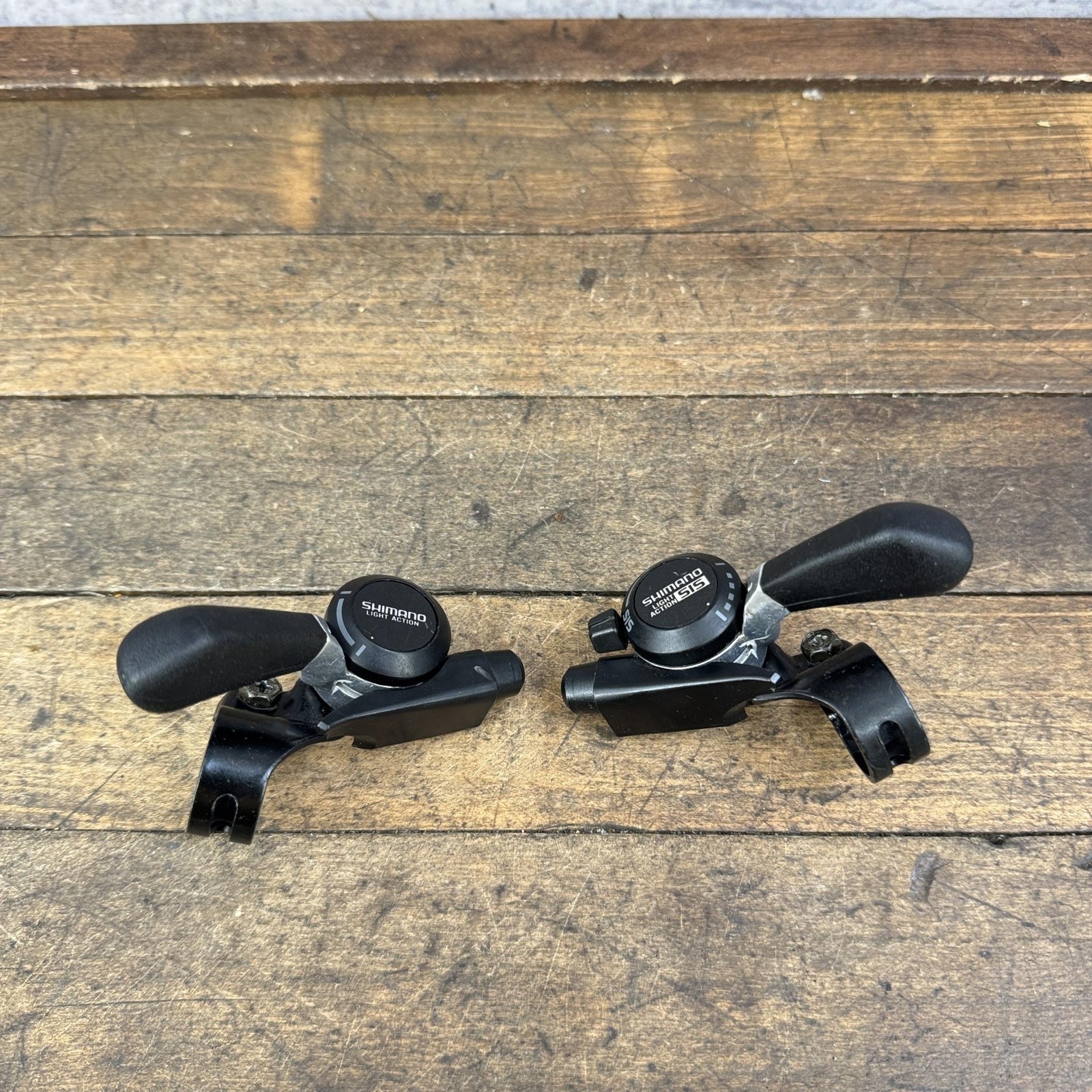 Vintage Shimano SL-MS55 Thumb Shifter Set 6 Speed Light Action SIS MTB Japan
