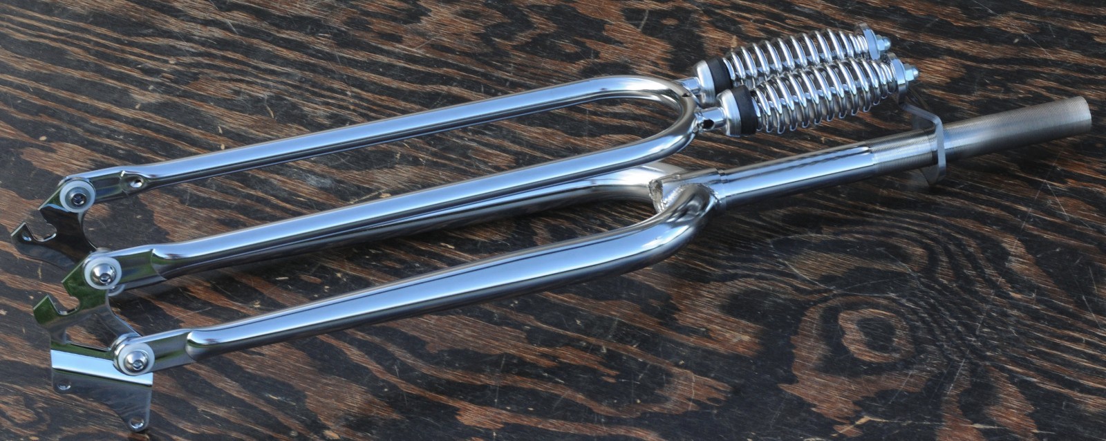 26″ Cruiser Bicycle Chrome DUAL SPRINGER FORK RatRod Chopper Vintage Monark Bike