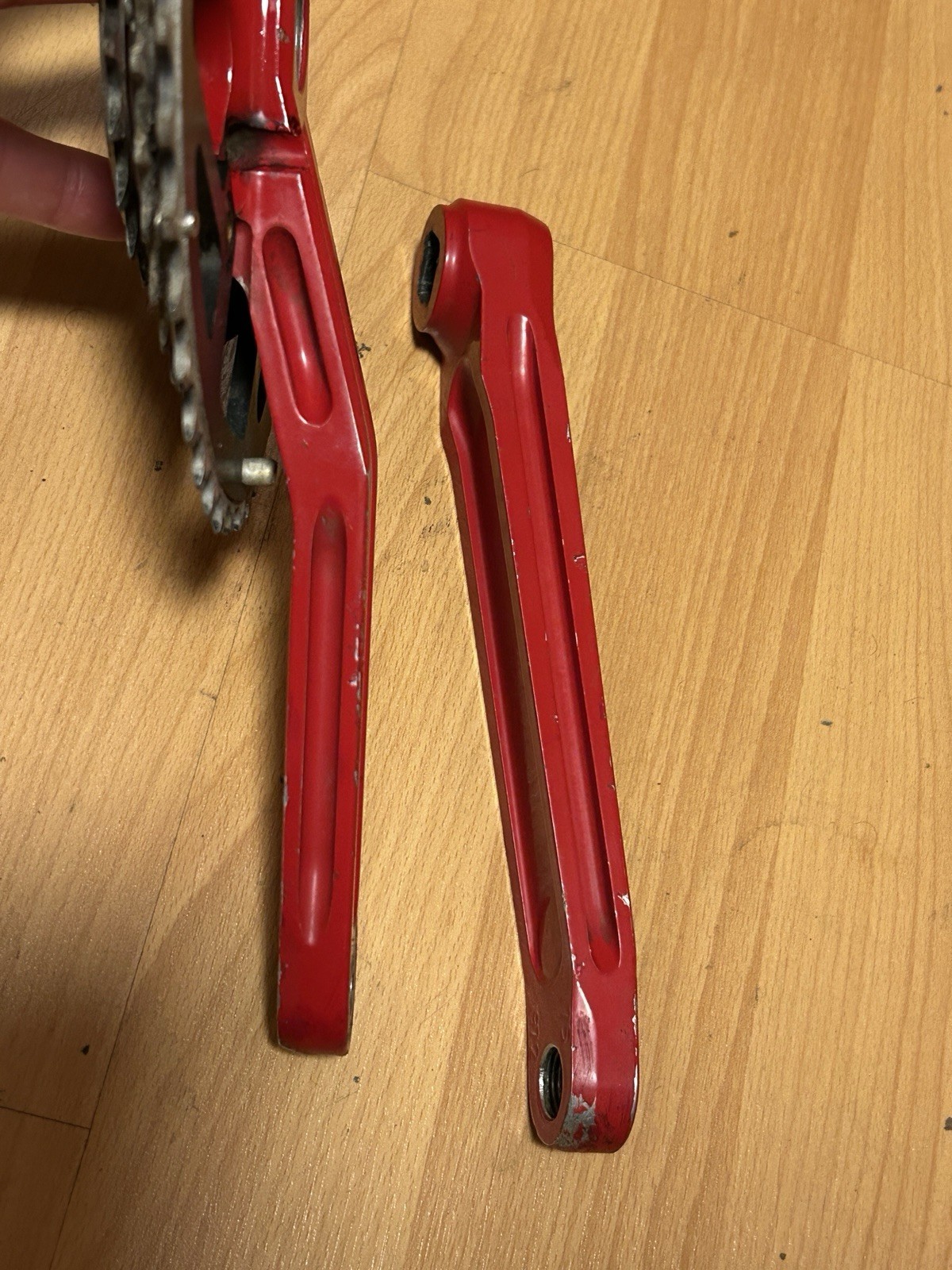 Vintage Race Face Turbine Forged Crankset RED 175mm 22 32 44T 8 Speed 90s MTB