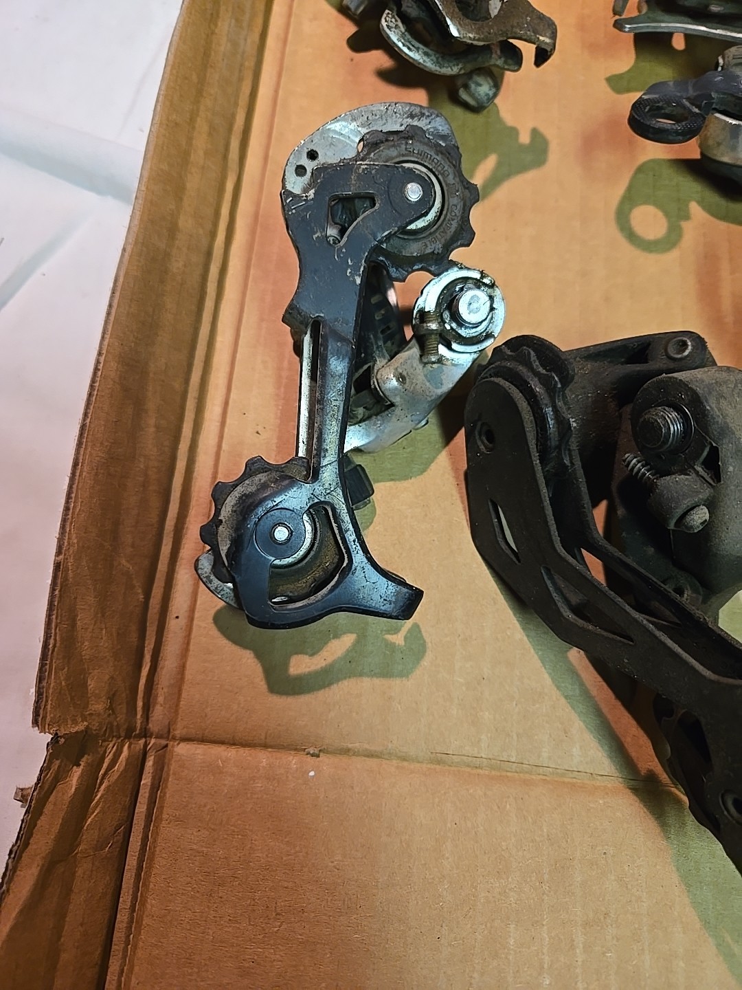 Lot Of 7 Various Rear Derailleurs For Parts Bike Bicycle