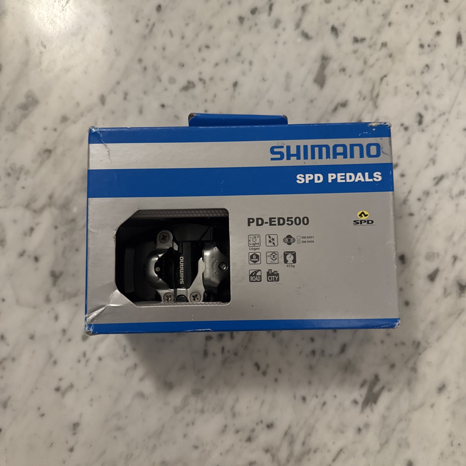 Shimano PD-ED500 SPD Clipless Road Bike Pedals Black – Brand New