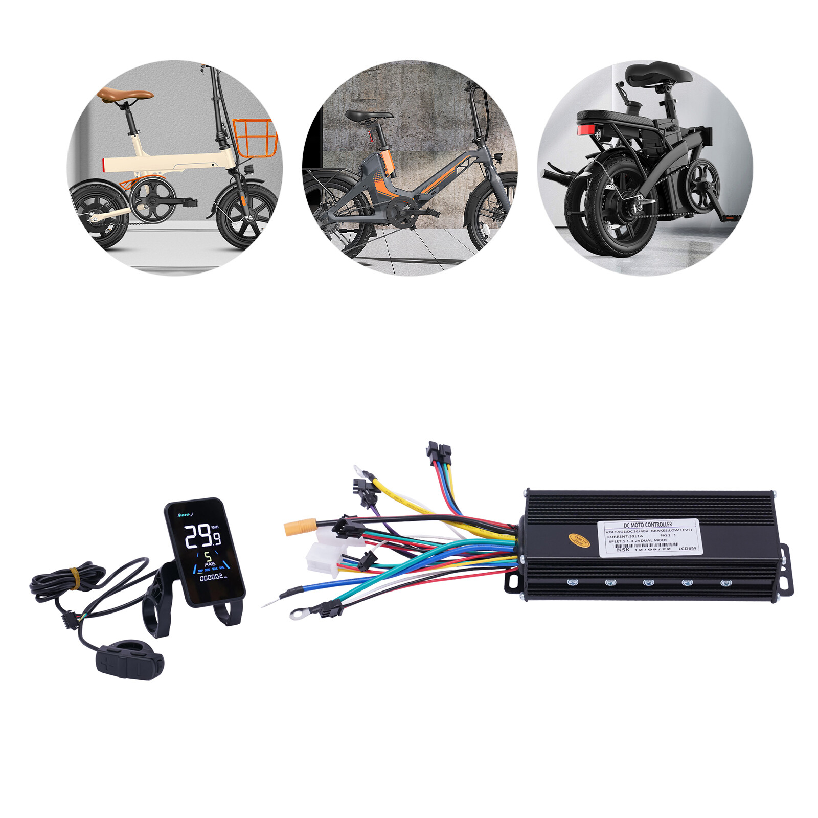 36V 1200W EBike Electric Bicycle Scooter Brushless Controller Kit LCD Display