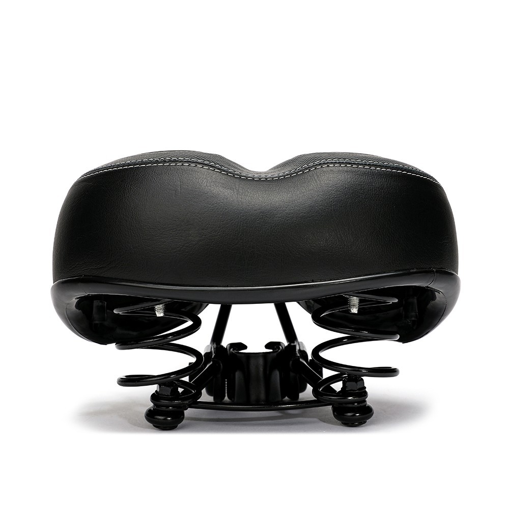 Bicycle Saddles with Shock Spring Wide Bike Seat Cushion for Mountain Road Bikes