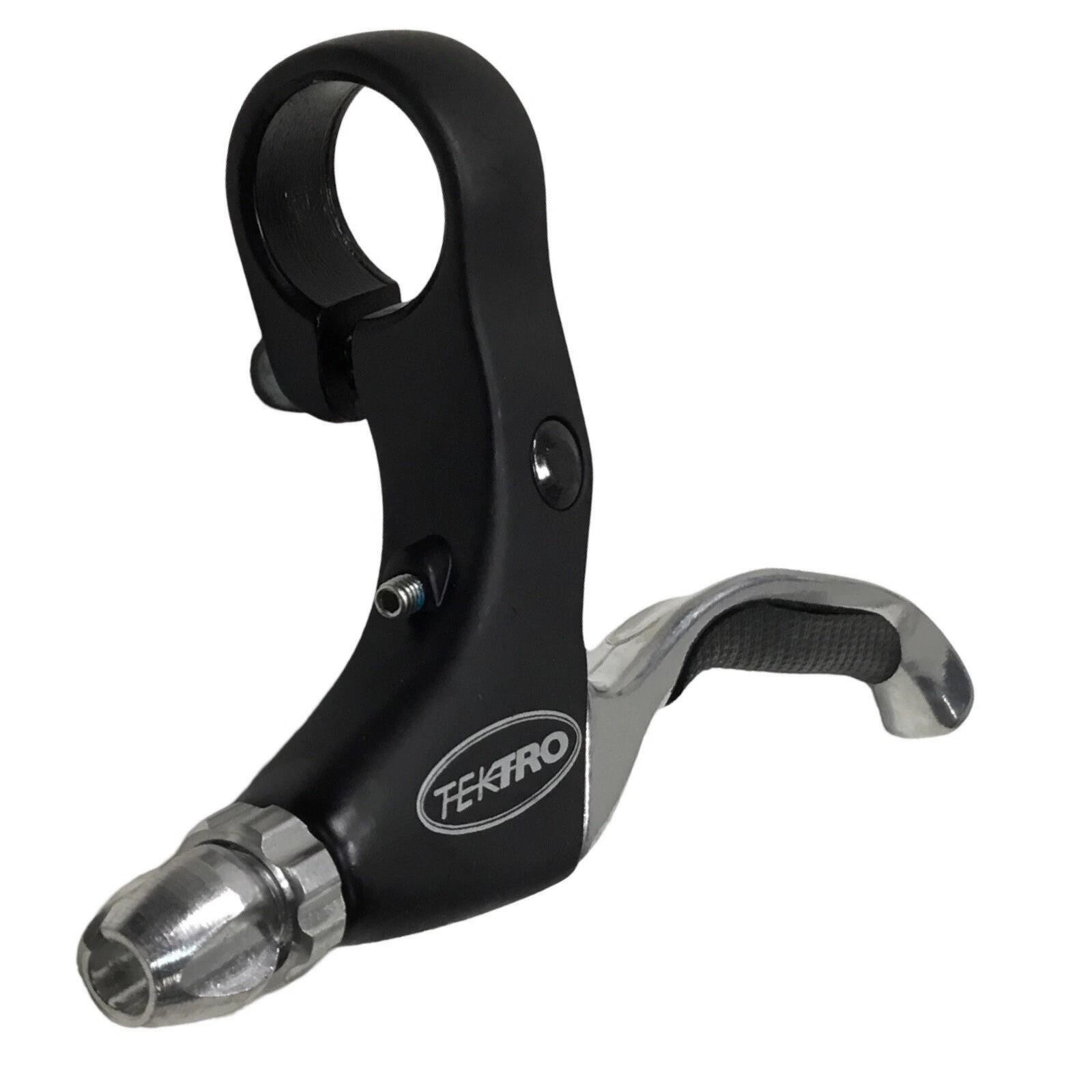 Tektro CL530 Left Brake Lever 3‑Finger Alloy Silver V‑Brake 22.2mm Flat Bar