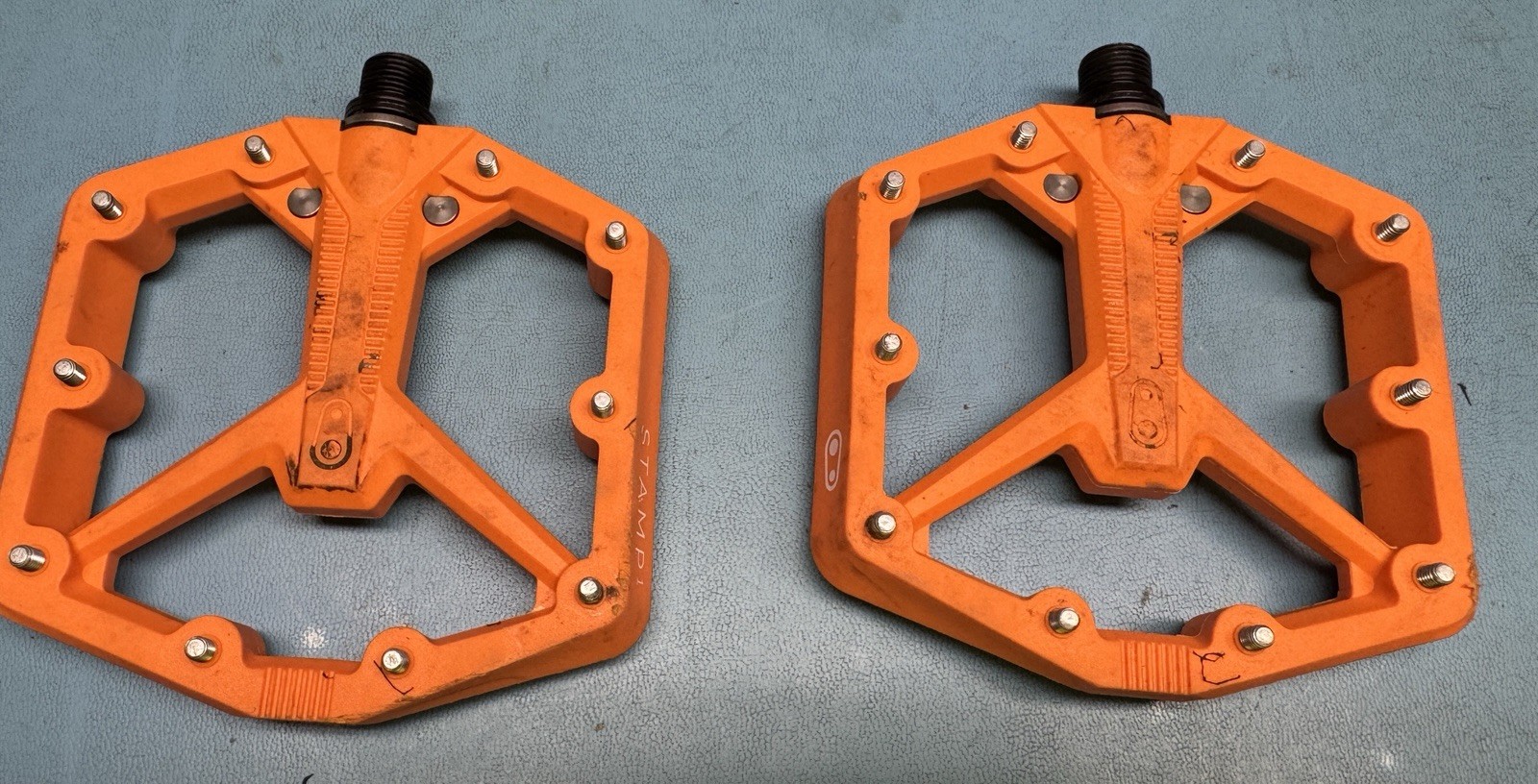 Crankbrothers stamp 1 gen 2 Large Mtb pedals Orange