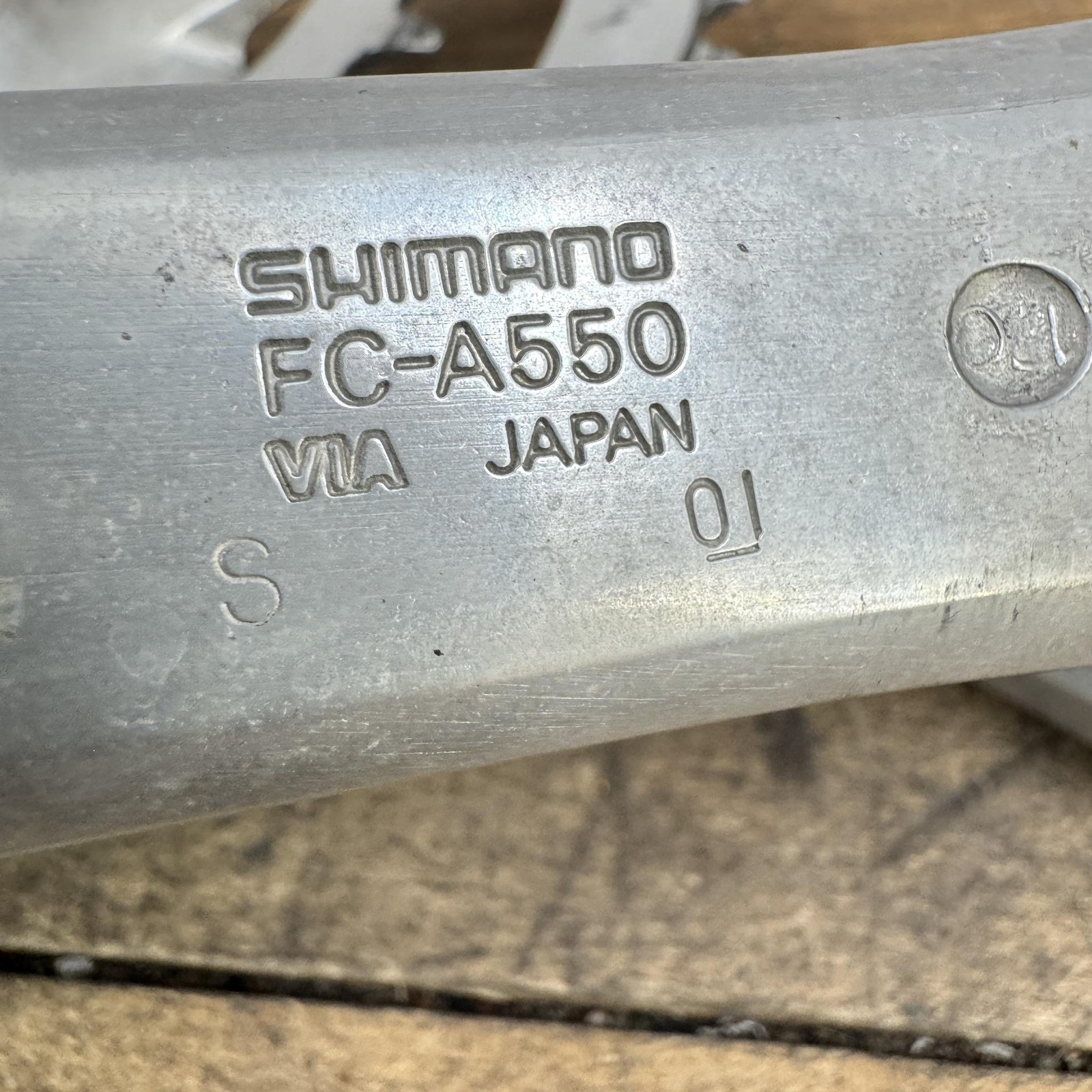 Vintage Shimano RX100 Crank Set FC-A550 170 Mm 53 39t Double 130 BCD Road Bike