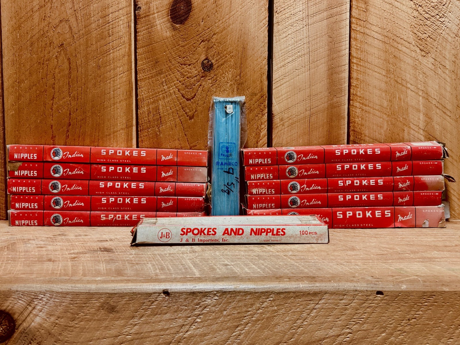 LOT NOS Vintage Steel Spokes ( Indian, J&B, Ramiko ) ( SEE DESCRIPTION )