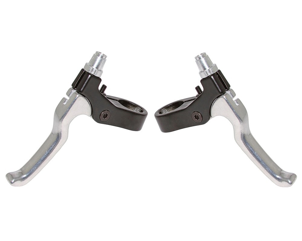 AltaLine 4 Finger Alloy 408 Bike Bicycle Brake Lever Set Black/Chrome.
