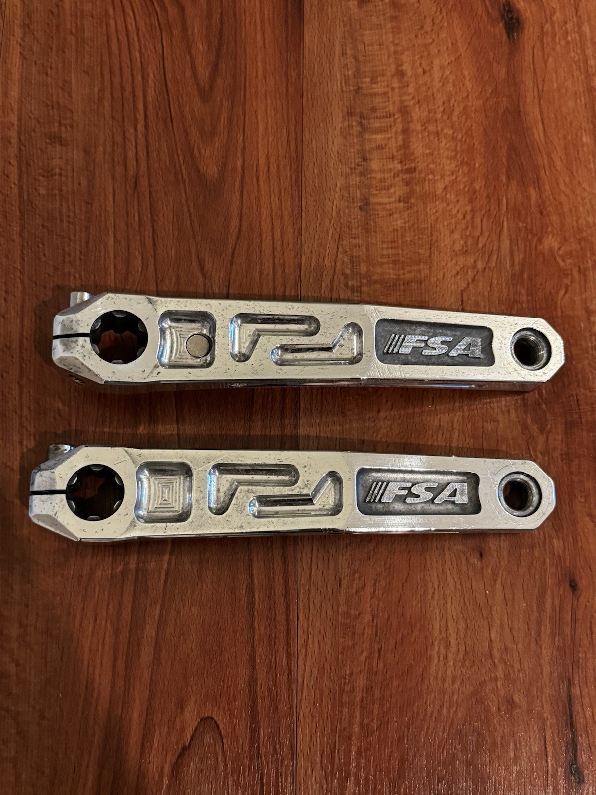 FSA Afterburner 180MM Mid School BMX Complete Crankset Original Chrome