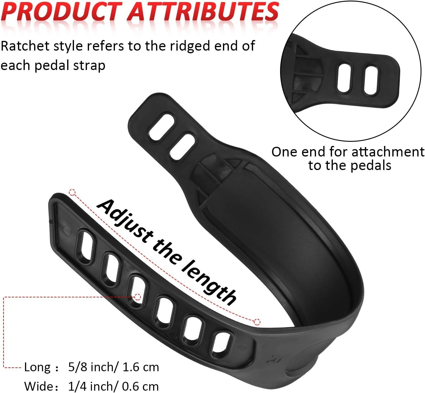 Universal Fit Stationary Bike Pedal Straps – Adjustable & Non-Slip Grip