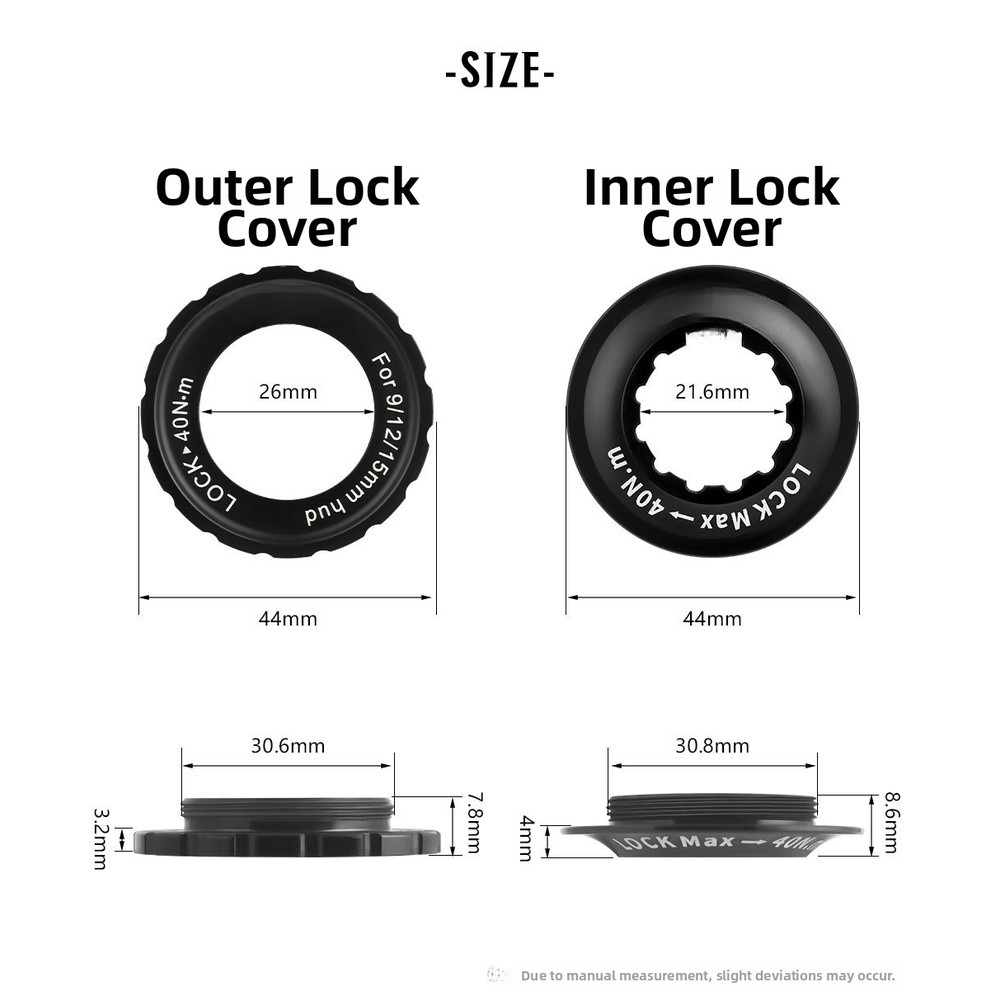 Aluminum Center Lock to Six Bolt Adapter for Disc Brakes with Easy Installation