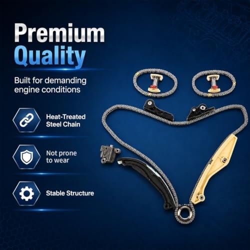 Timing Chain Kit Compatible with Explorer Mustang 2011-2017 | 3.5L 3.7L, 9