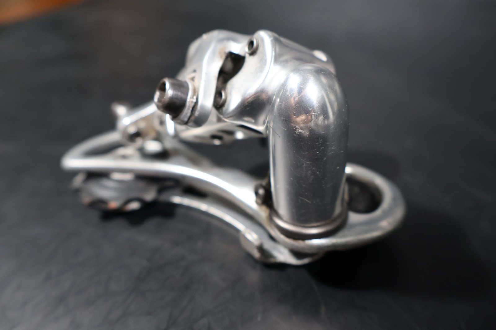 Campagnolo Racing T Triple Rear Derailleur 9 Speed Long Cage Silver Vintage Bike