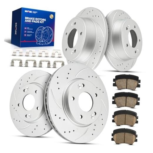 Brake Kit Front and Rear for 31584+31603+D1543+D1544 – Drilled&Slotted