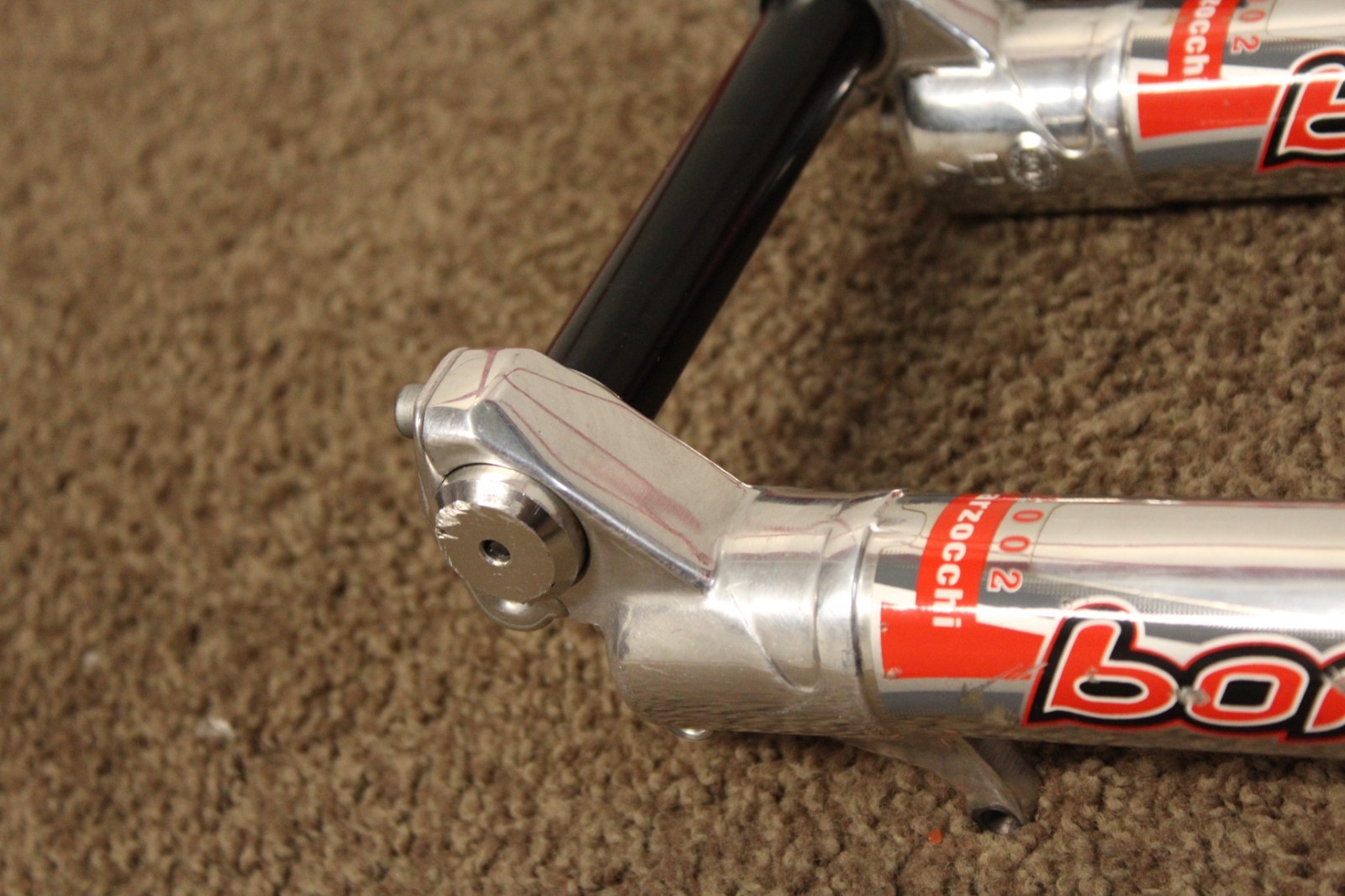 RARE 2002 MARZOCCHI Bomber Dual crown 200mm, 1-1/8” 26″, Downhill DH Fork MTB