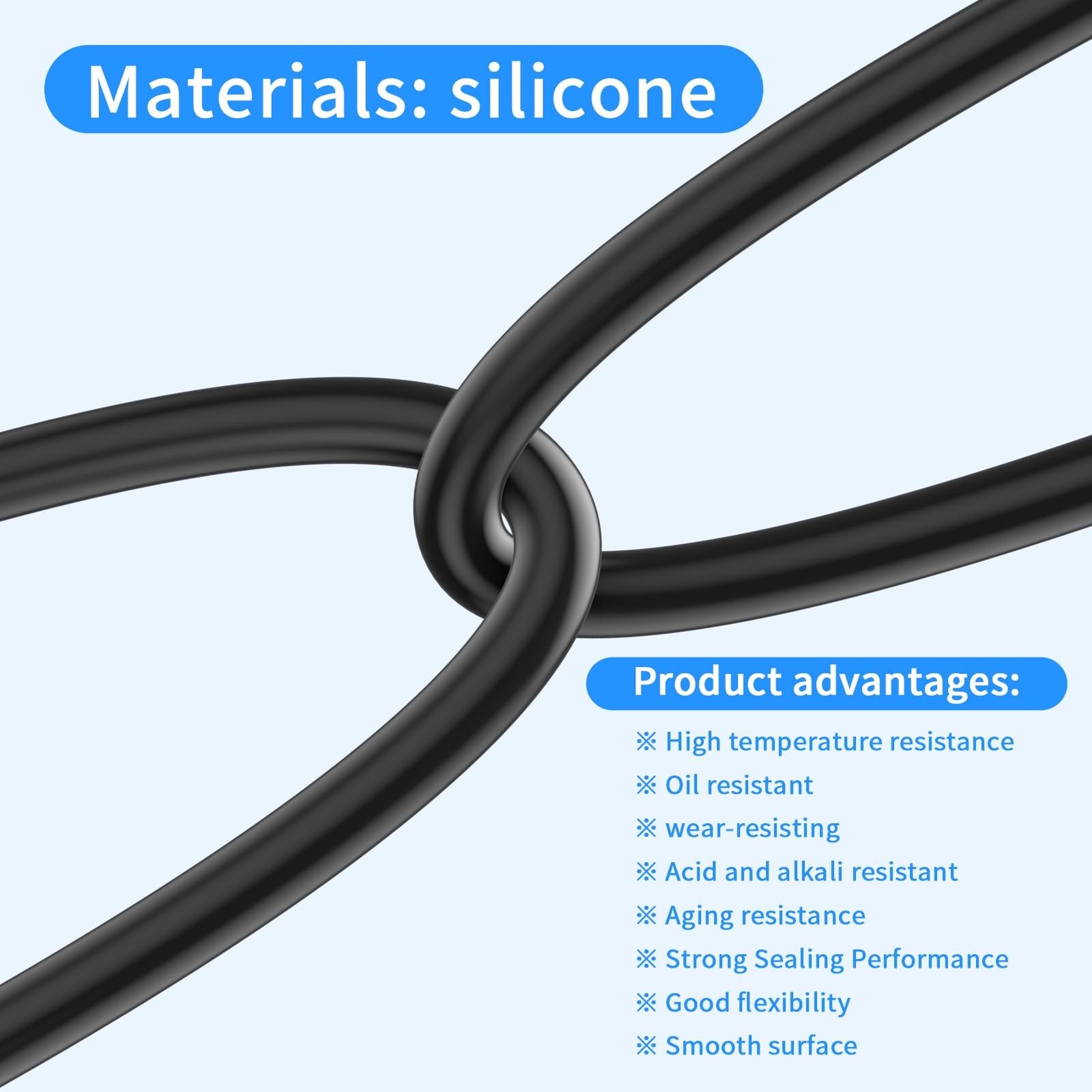 Vacuum Hose Automotive, 1/8″ 5/32″ 3/16″ 1/4″ 5/16″ 3/8″ID High Performance S…