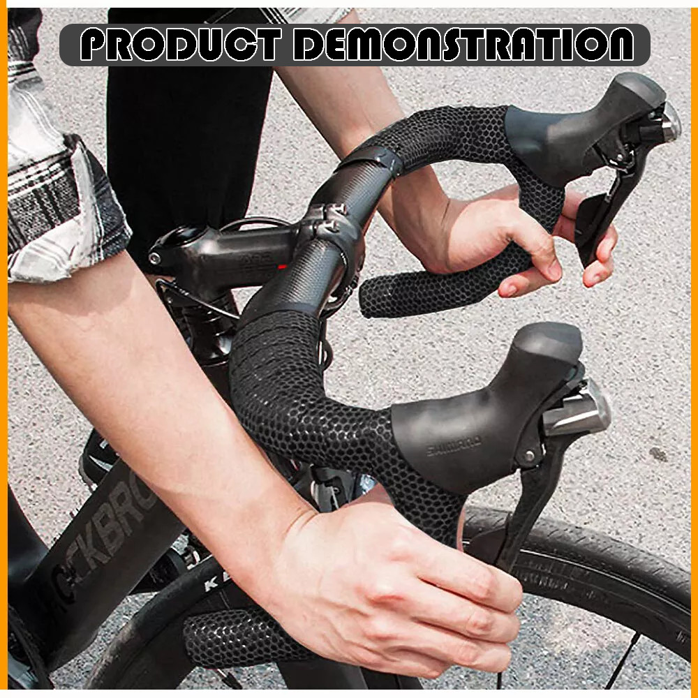 2 Pack Cycling Road Bike Handlebar Tapes Non-Slip Wrap Grip Tape Bicycle Handle