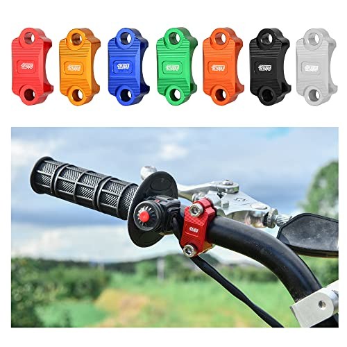 CNC Motorcycle clamp 7/8 inch Dirt Bike Brake Lever Holder Clamp 1 1/8 Black