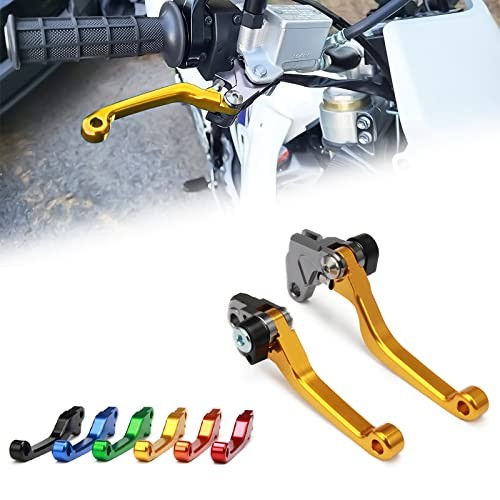 Dirt Bike Clutch Brake Lever for RM85 2005-2017, RM125/250 2004-2008, Gilt Gold
