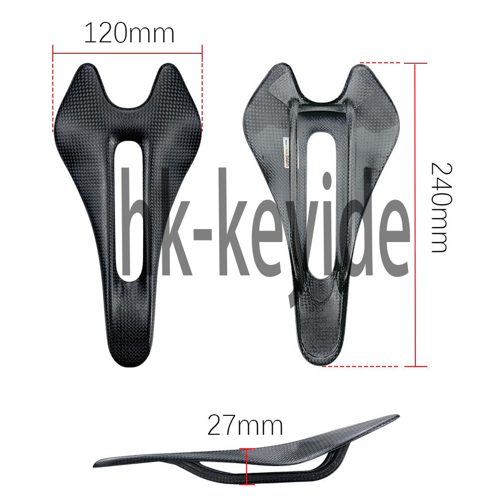 BALUGOE 50g Ultralight Carbon Road Bicycle Saddle Racing Bike Seat