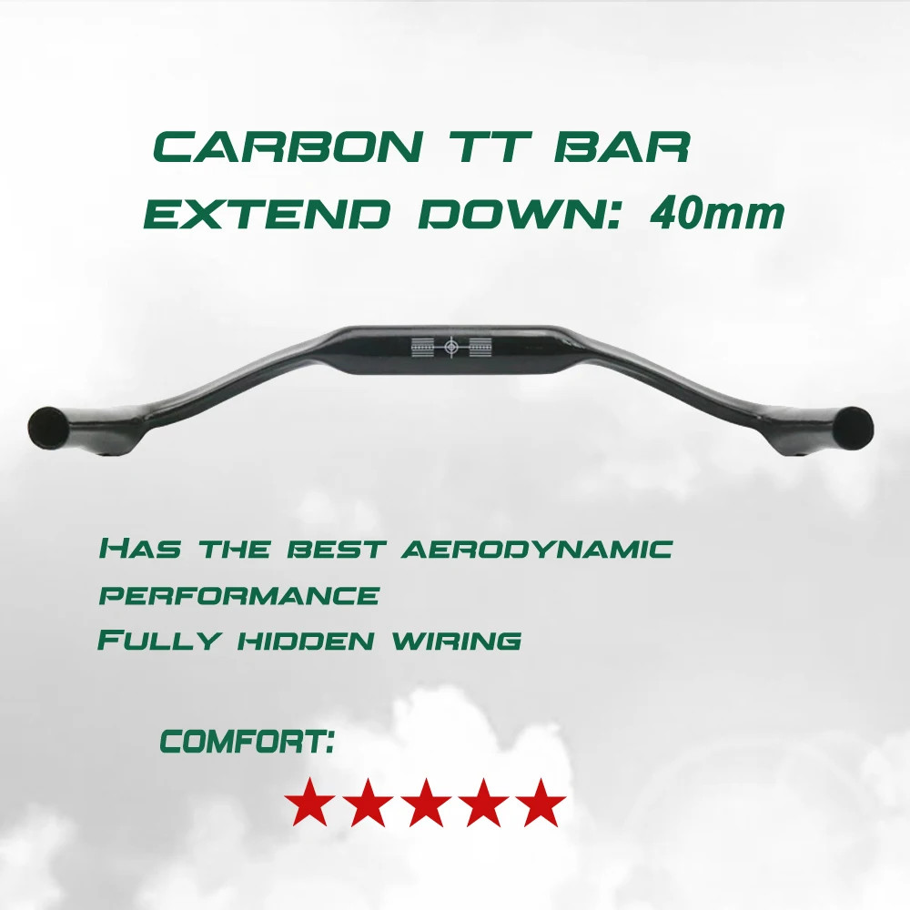 TT Rest Triathlon Handlebar Carbon UD Matte/Glossy Finish Road Bicycle Handlebar