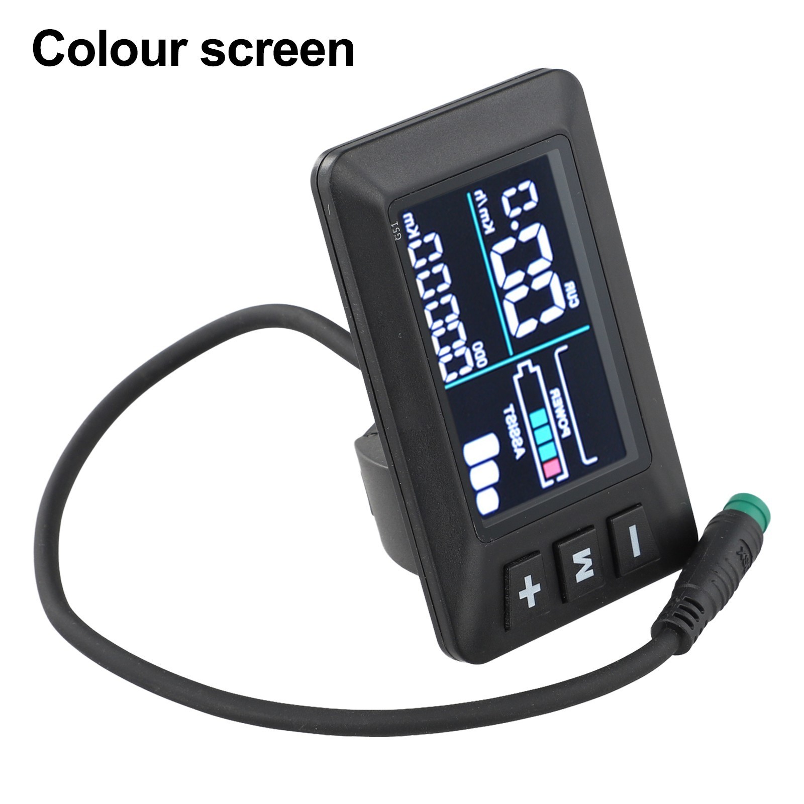E Bike LCD Display DC 24V 36V 48V with Waterproof Cable and Clear Metrics New