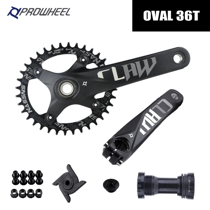 Crankset Hollowtech Crank Arms for Mountain Bike Chainring 104 Bcd 32/34/36T