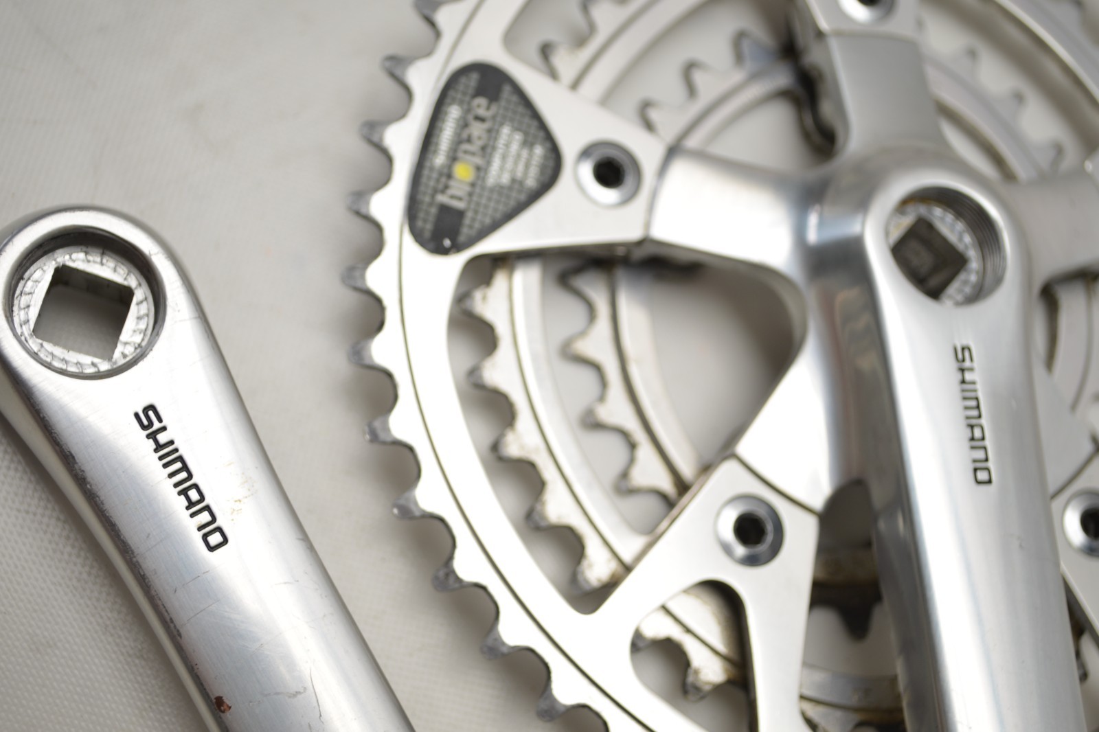 SHIMANO DEORE XT BICYCLE 175 MM BIOPACE-48/38/28 TOOTH JIS CRANKSET FC-M730