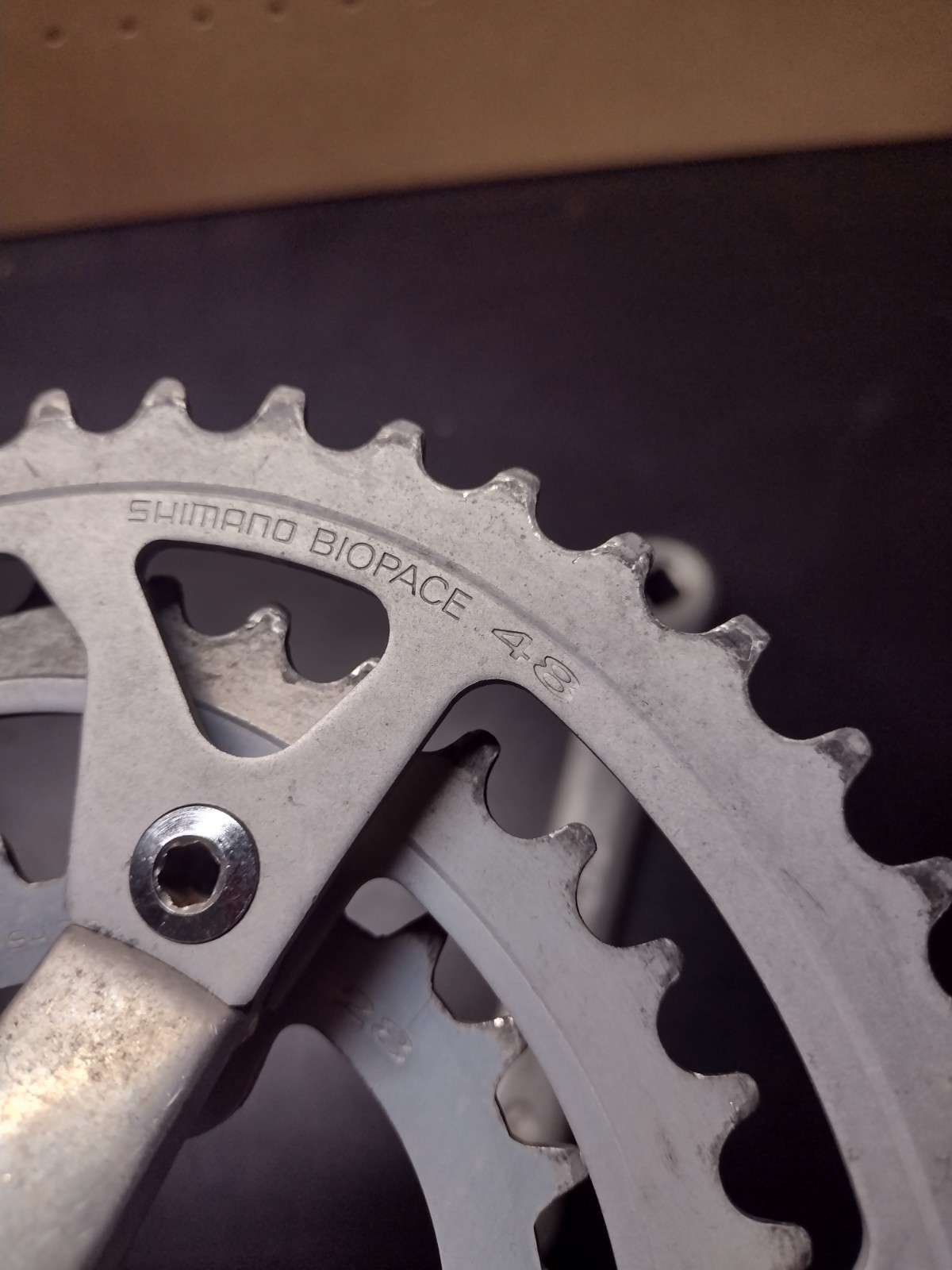 Shimano FC-B124 Biopace Triple Mountain Bike 175 Cranks Crankset Silver 110BCD