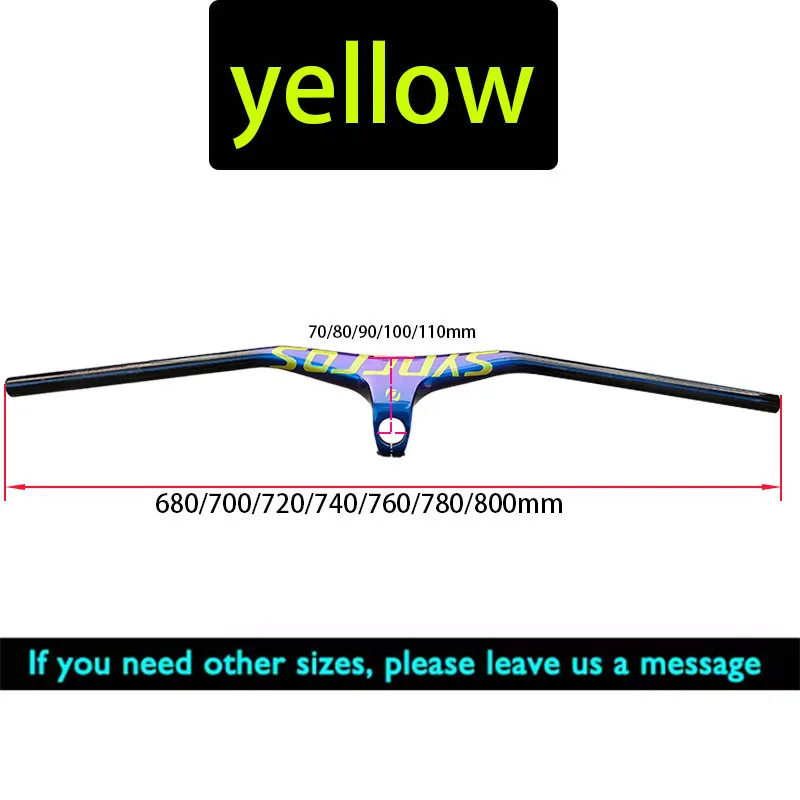 Carbon Integrated Cockpit Handlebar for Mountain Bike 28.6mm Diameter 680-800mm