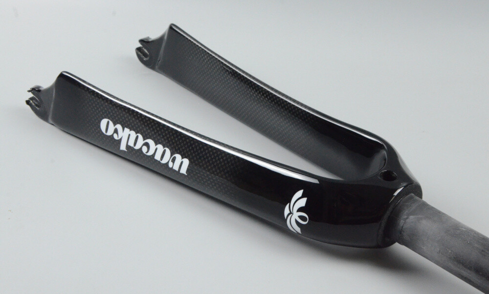 18/20/22 in Full Carbon Fiber Fork BMX Folding Bike Rigid Fork Rim Brake 28.6mm
