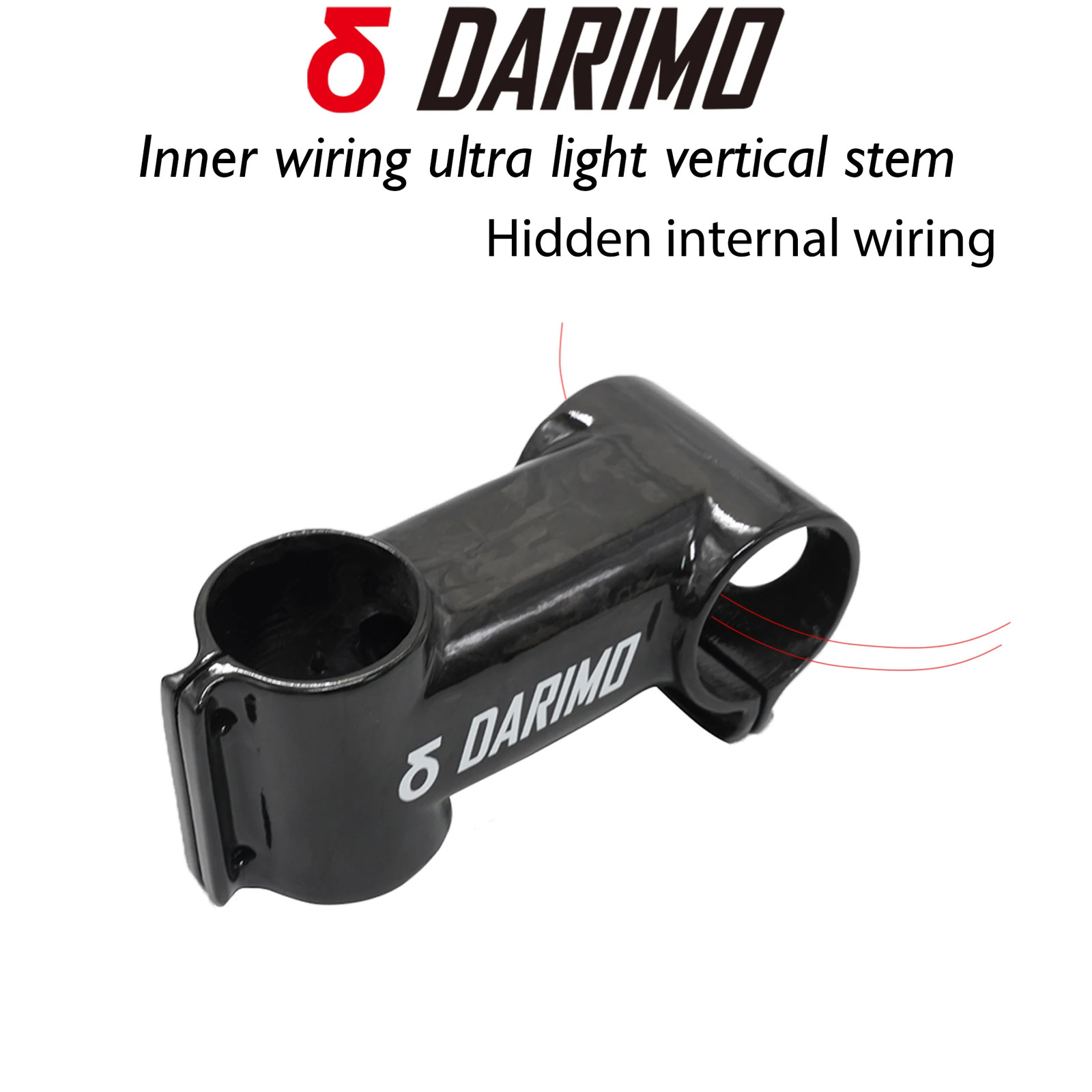 Carbon Fiber XC Road Mountain Bike Stem -6 -17 Degree 31.8mm Clamp 60-120mm