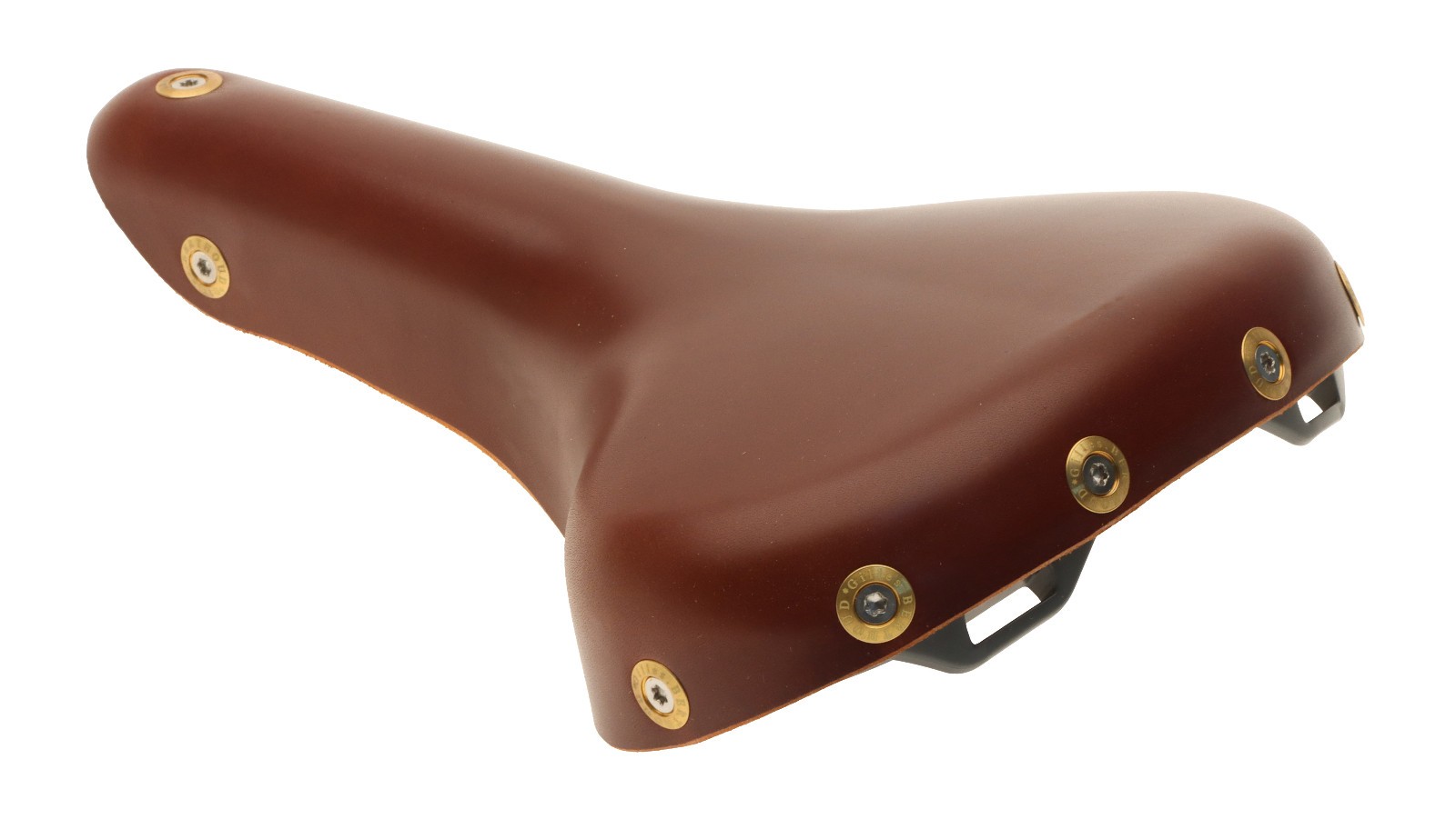 Gilles Berthoud Vars Saddle Titanium Rails Hard Leather Cover Brown NEW NOS