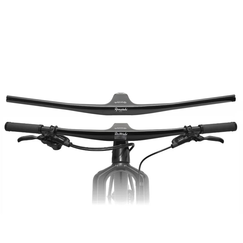Utralight Full Carbon Fiber MTB Bicycle Integrated Handlebar -17 Degree 740mm