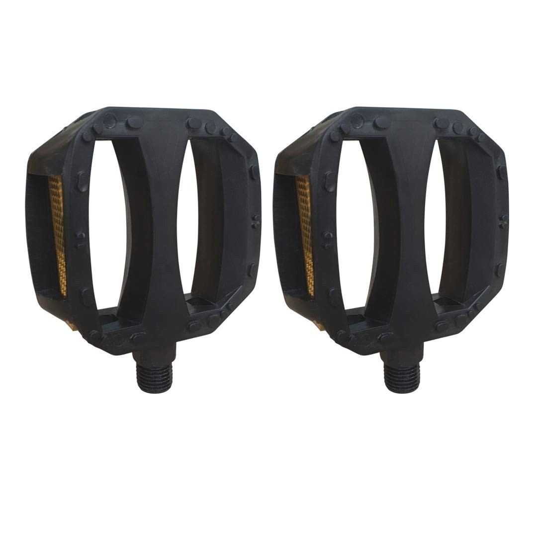 Upgraded Kids Bike Pedals 1/2 Inch 1 Pair Resin 12» 14» Black