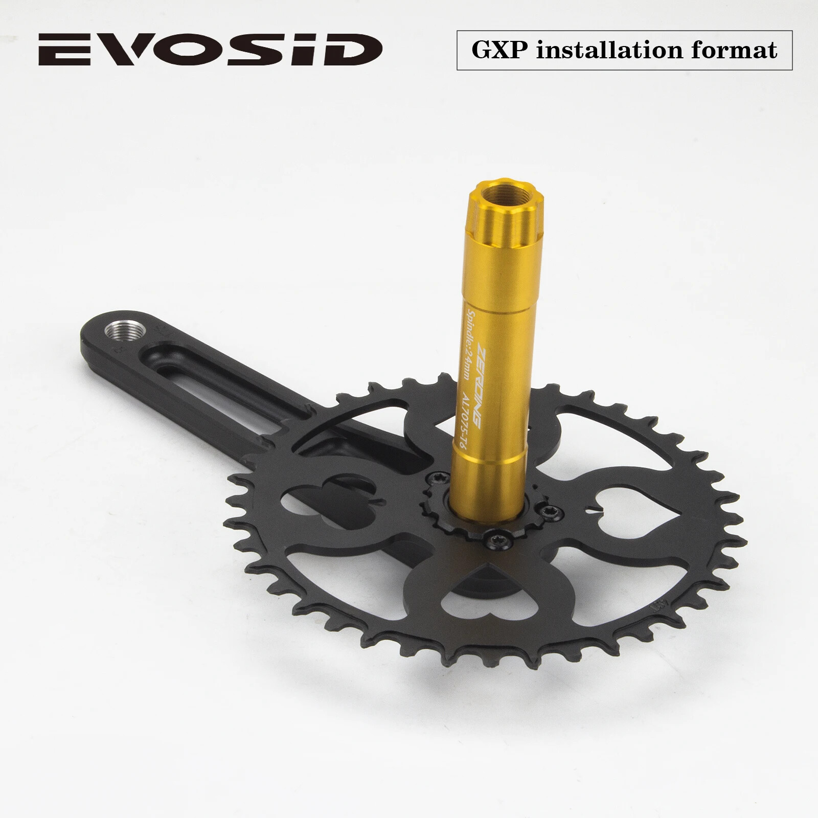 Road Bike Crankset 165mm 170mm Bicycle Crank Arm with 40 42 44 46 48T Chainring