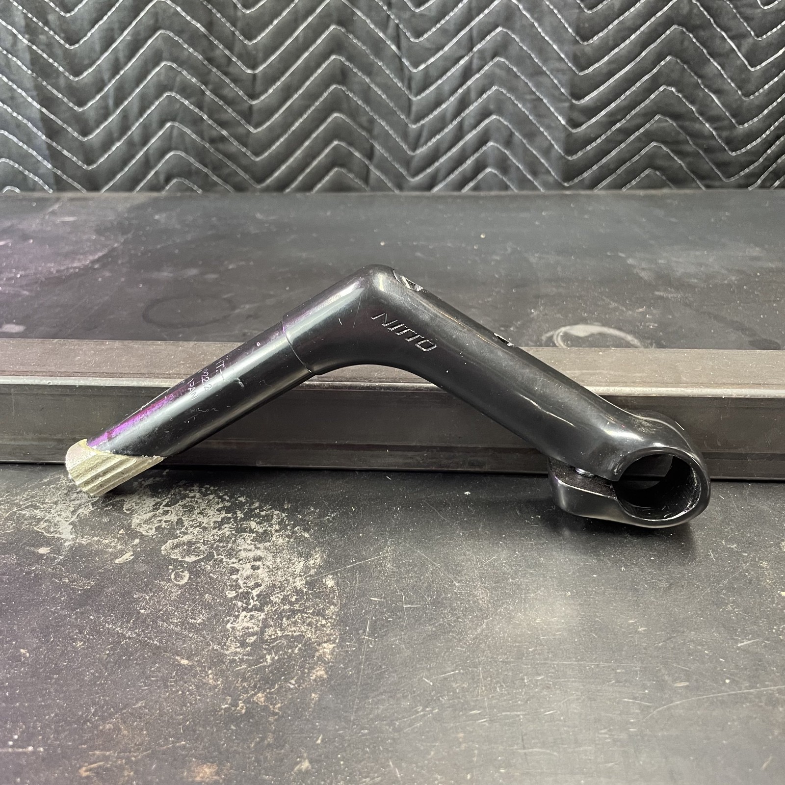 Vintage Black Nitto Riser Quill Stem – 25.4mm x 105mm – Used