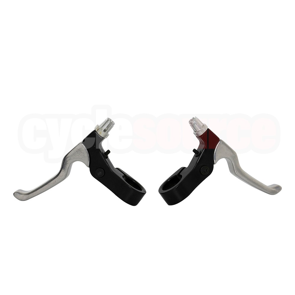 ENIX 4 Finger Alloy 408 Bike Bicycle Brake Lever Set Black/Chrome
