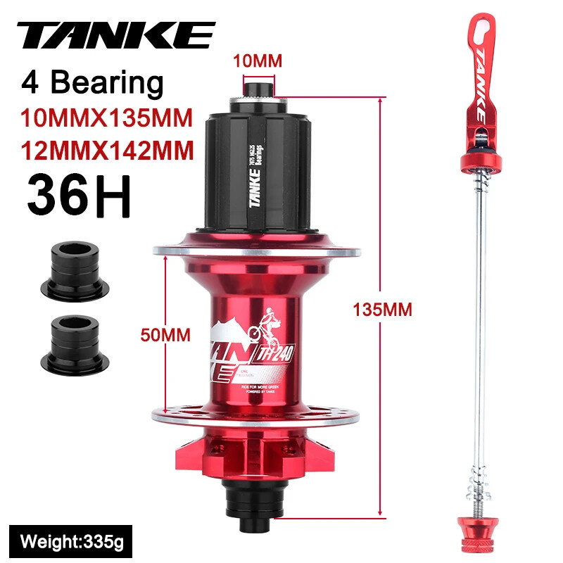 Mountain Bike Quick Release Hub 36H 6 Claw 108 Clicks Sealed Bearing Disc Brake