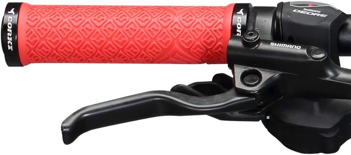 Mountain Bike Grips – Double Lock-On Rubber Handlebar Grips 22mm Size