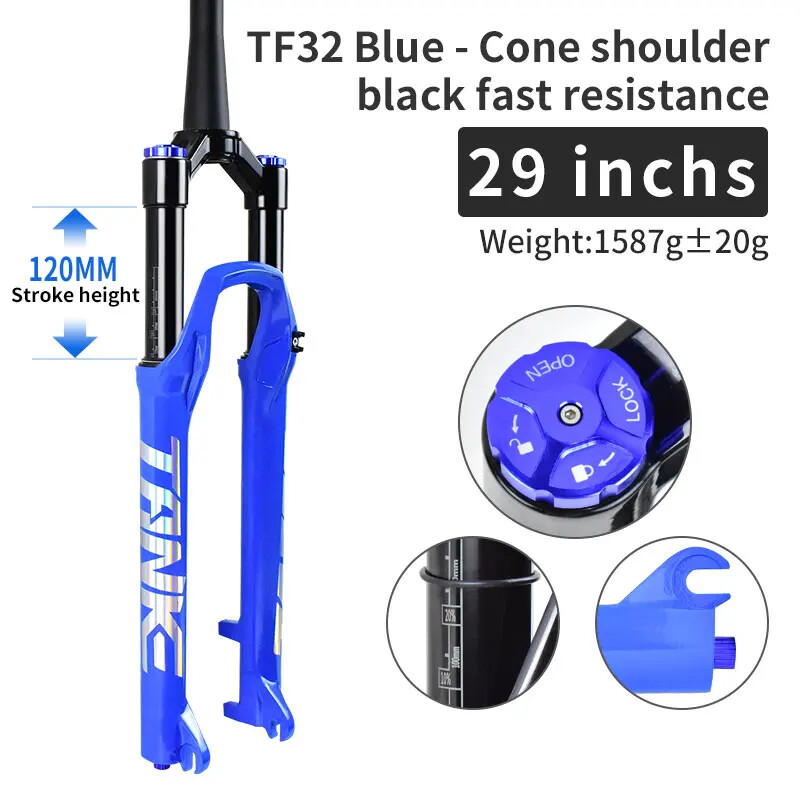 Mountain Bicycle Boost Suspension Air Fork 27.5/29Inch 120mm Travel Front Fork