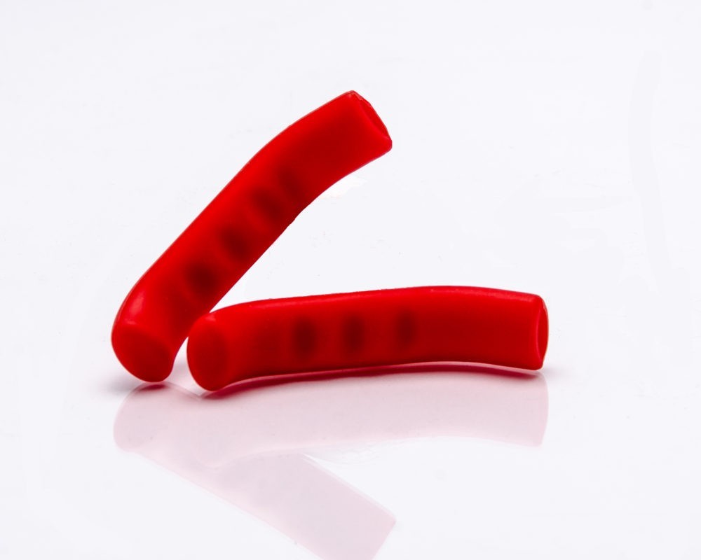 STICKY FINGERS Brake Lever Covers for BMX Freestyle Mountain Bikes RED