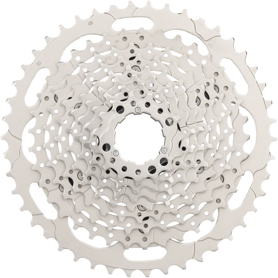 Shimano Deore CS-M4100-10 Cassette – 10-Speed, 11-46t, Silver
