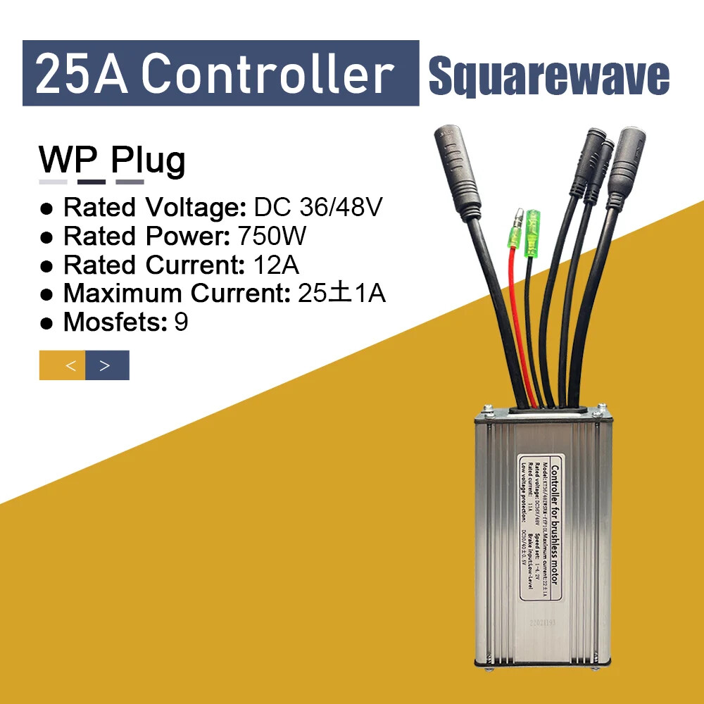 E-bike Controller 36V48V 250W-1000W Squarewave/Sinewave Controller Waterproof